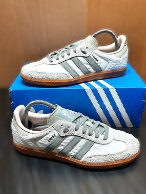 Adidas Originals Samba OG White Green Putty W ID0492 US Women Size 8.5 Sneakers